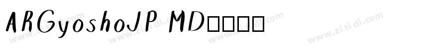 ARGyoshoJP MD字体转换